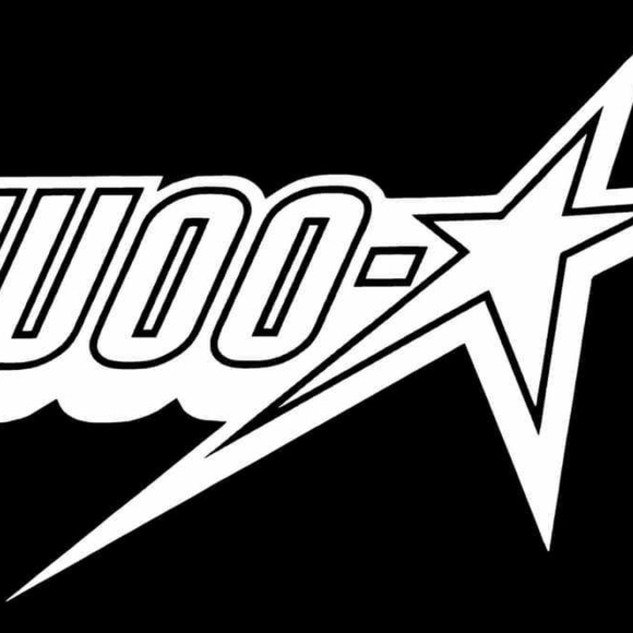 WOO-STAR HOODIE  BLACK WITH WHITE WOO-STAR LOGO - Picture 2 of 2